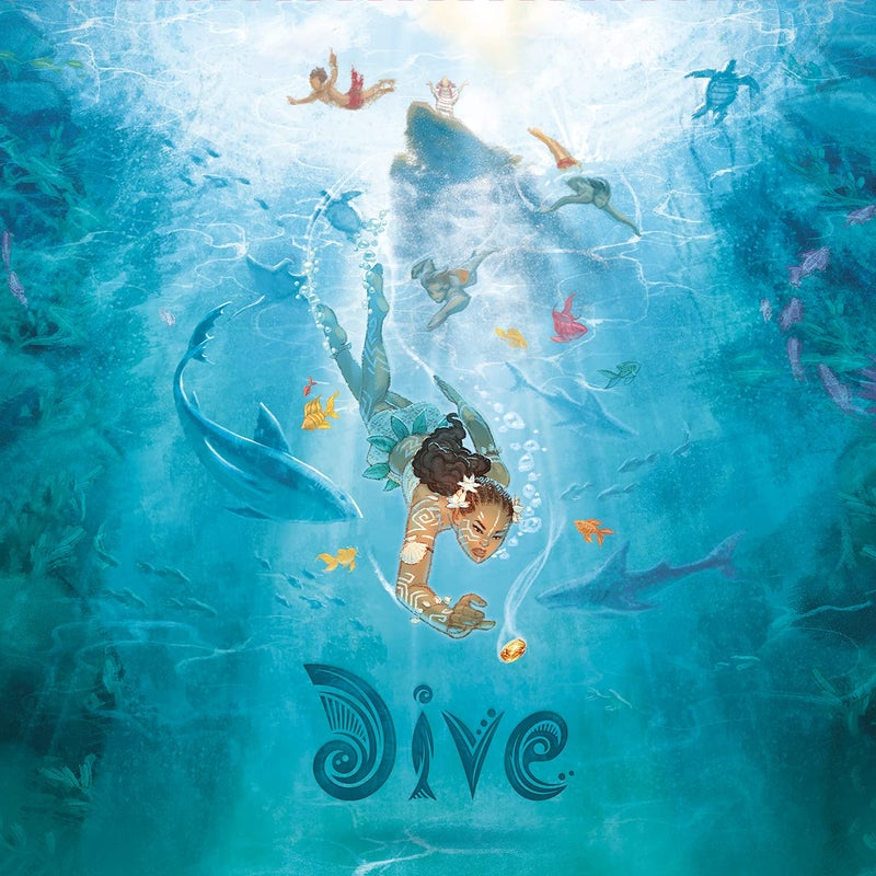 Sit Down! Dive Board Game - Unique Transparent Ocean Cards, Push Your Luck, Catch a Ride on a Sea Turtle or Dolphin - First to 23 Points Wins, 1-4 players, 20-30 mins, Ages 8+ - Image 4